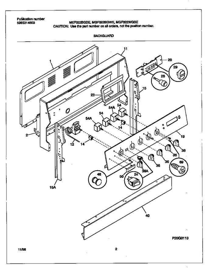 Diagram for MEF322WGSE