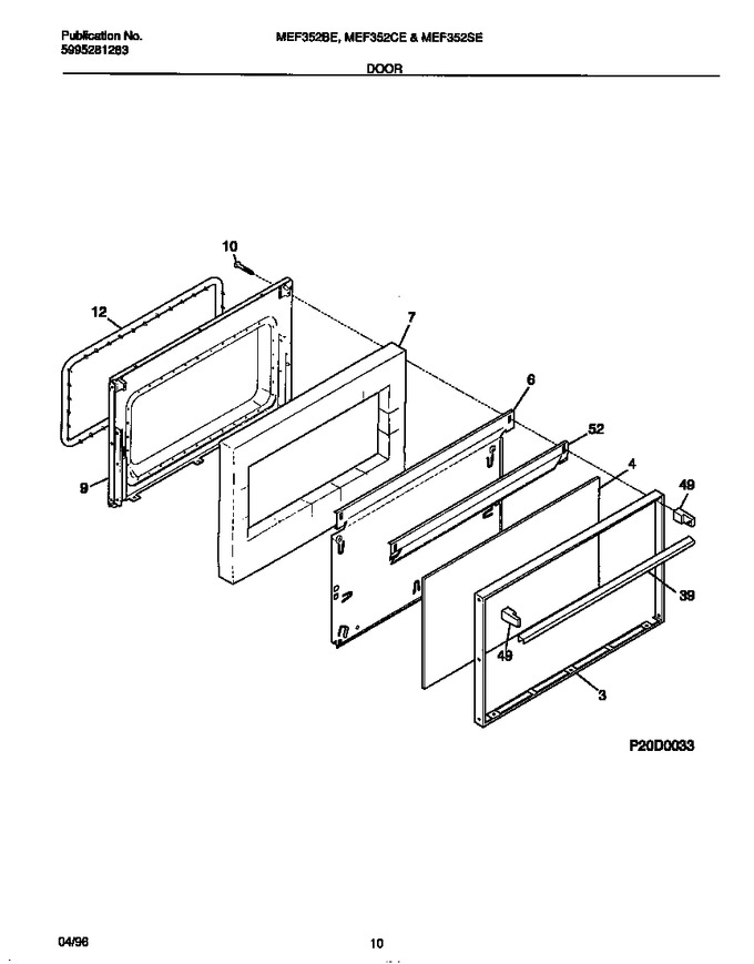 Diagram for MEF352SEWA