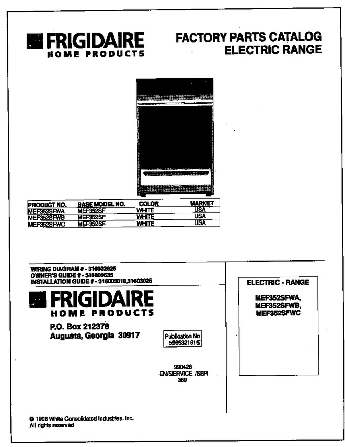 Diagram for MEF352SFWB