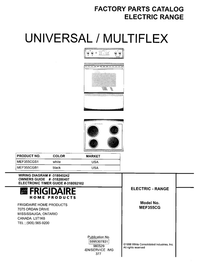 Diagram for MEF355CGB1