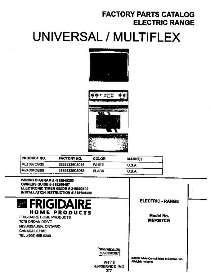 Diagram for MEF367CGS5