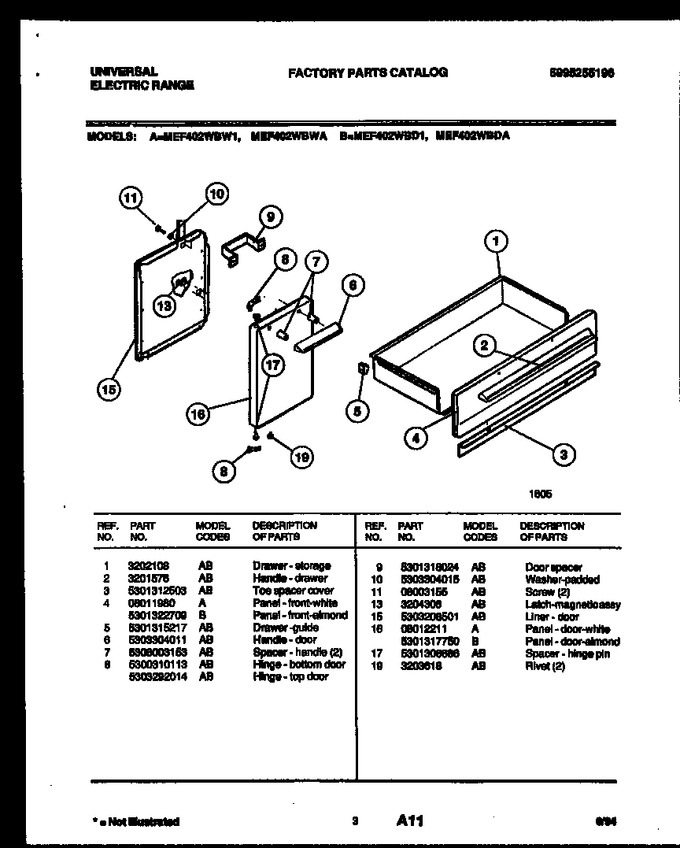 Diagram for MEF402WBW1