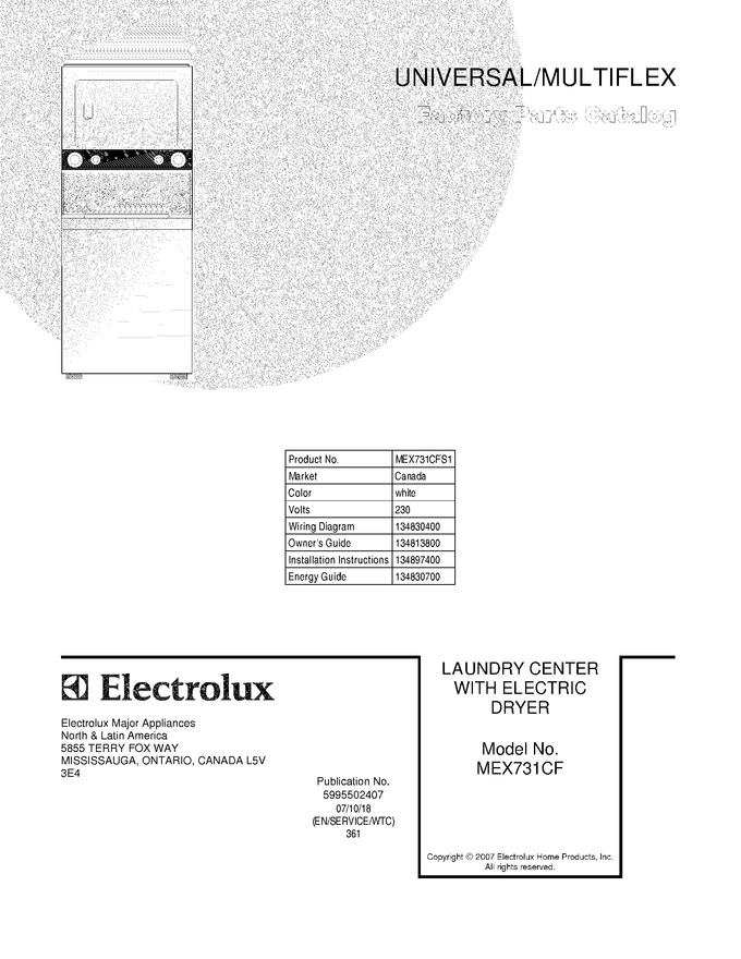 Diagram for MEX731CFS1