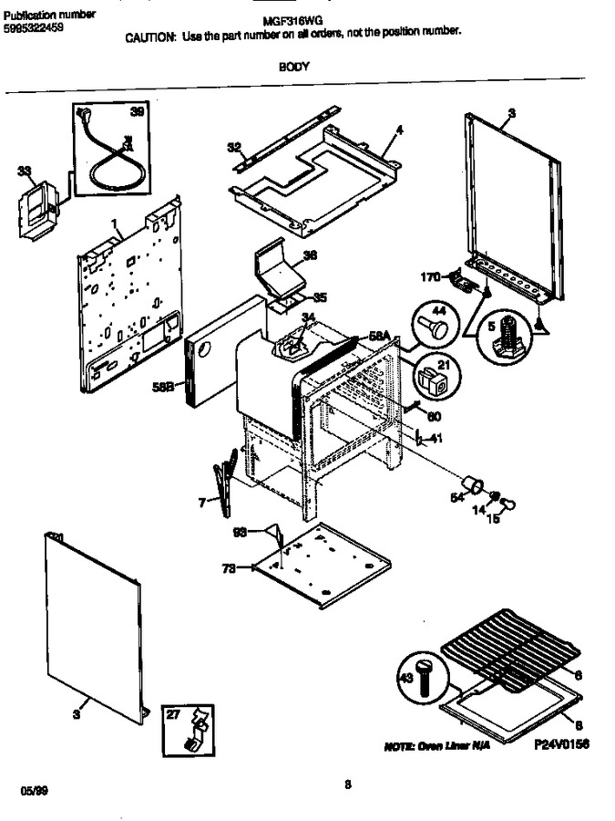 Diagram for MGF316WGSD