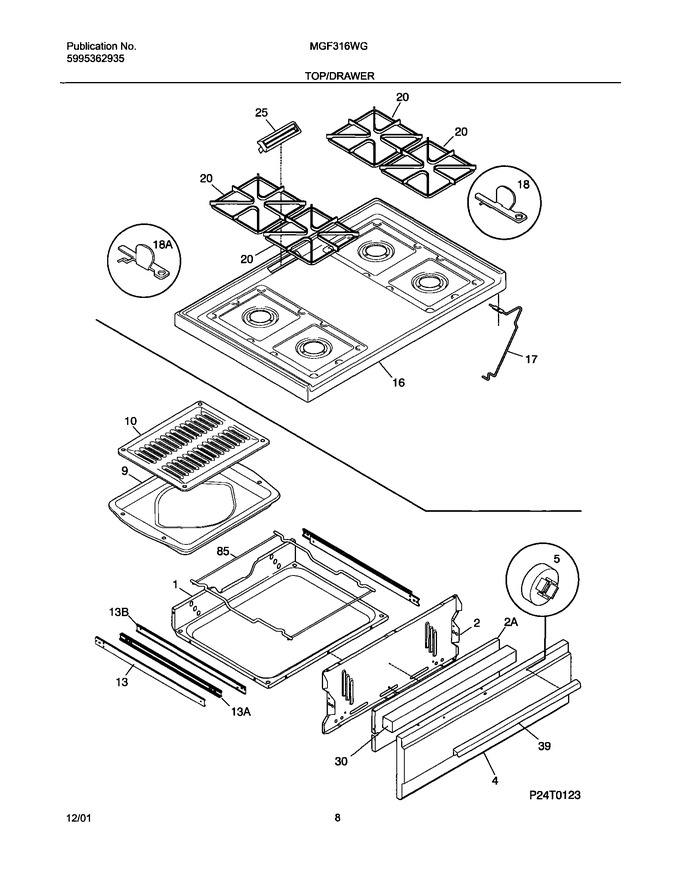 Diagram for MGF316WGSK