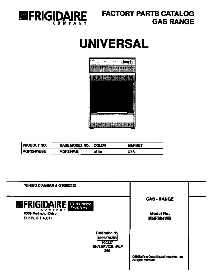 Diagram for MGF324WBSE
