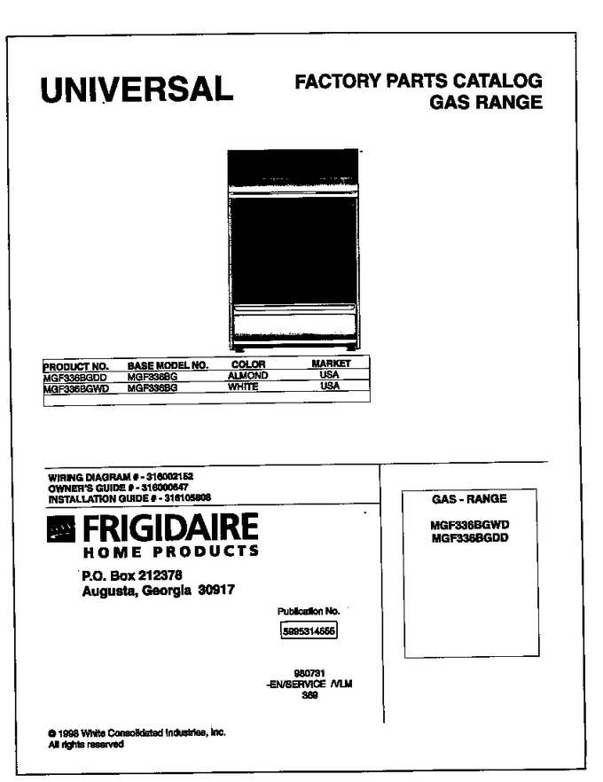 Diagram for MGF336BGWD