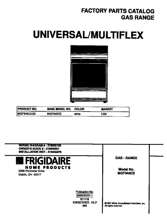 Diagram for MGF345CESE