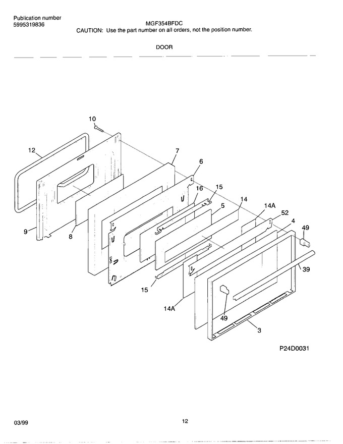 Diagram for MGF354BFWC