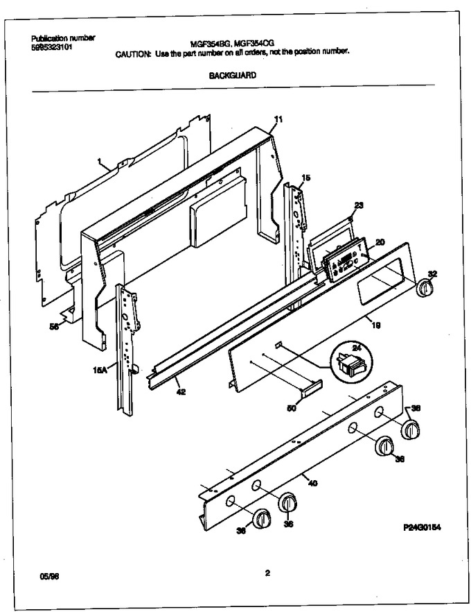 Diagram for MGF354BGDC