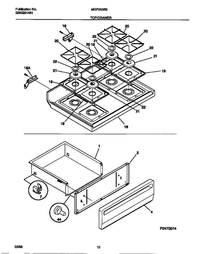 Diagram for MGF355BEDB