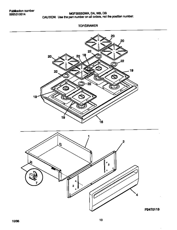 Diagram for MGF355BGDB