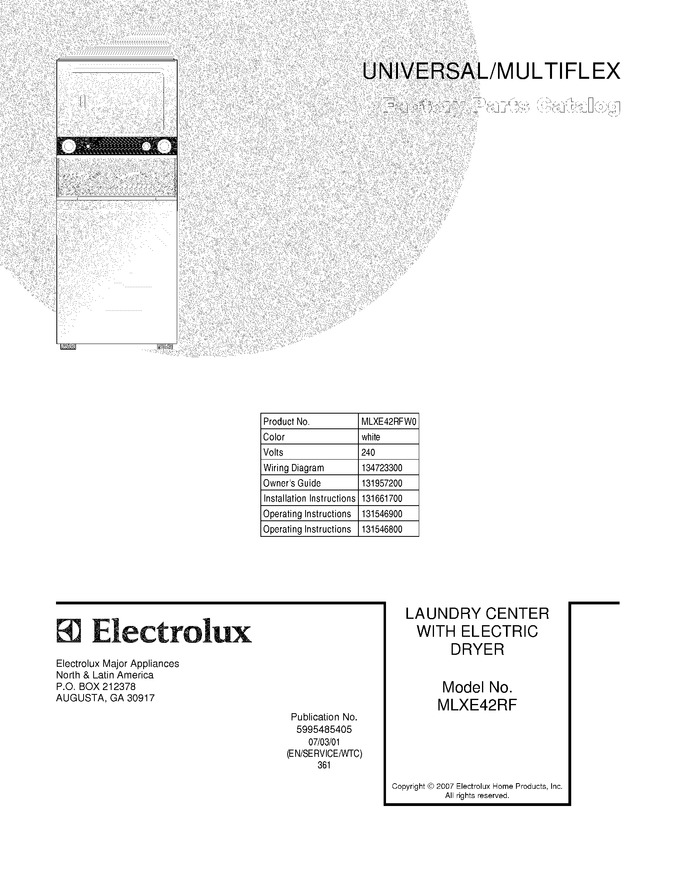 Diagram for MLXE42RFW0