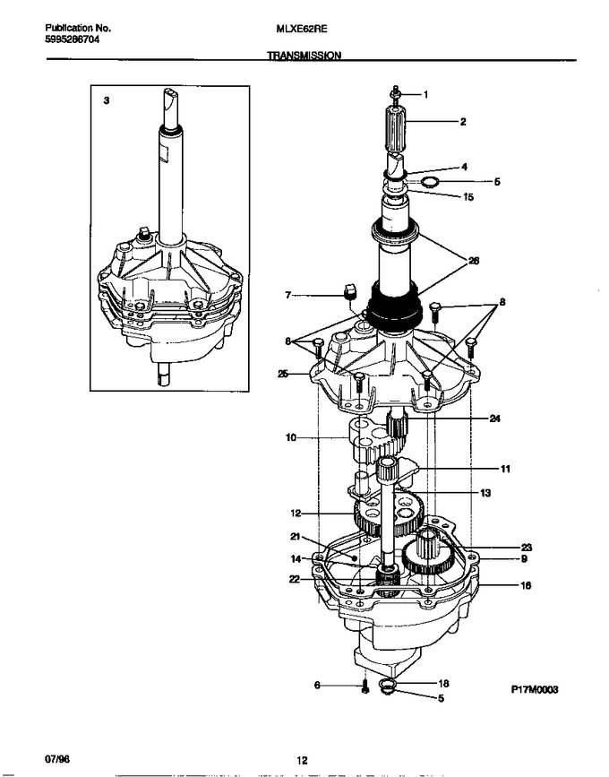 Diagram for MLXE62REW1