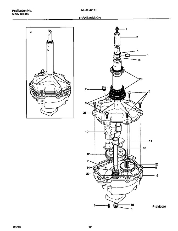 Diagram for MLXG42REW3