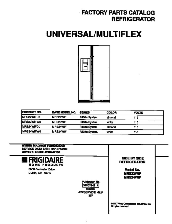 Diagram for MRS22WIFD0