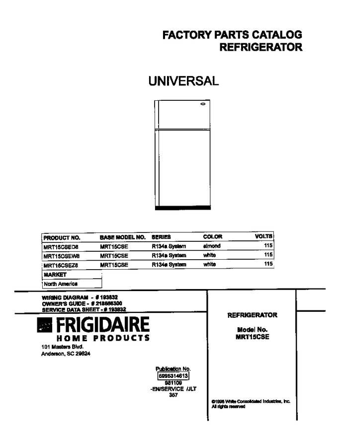 Diagram for MRT15CSED8