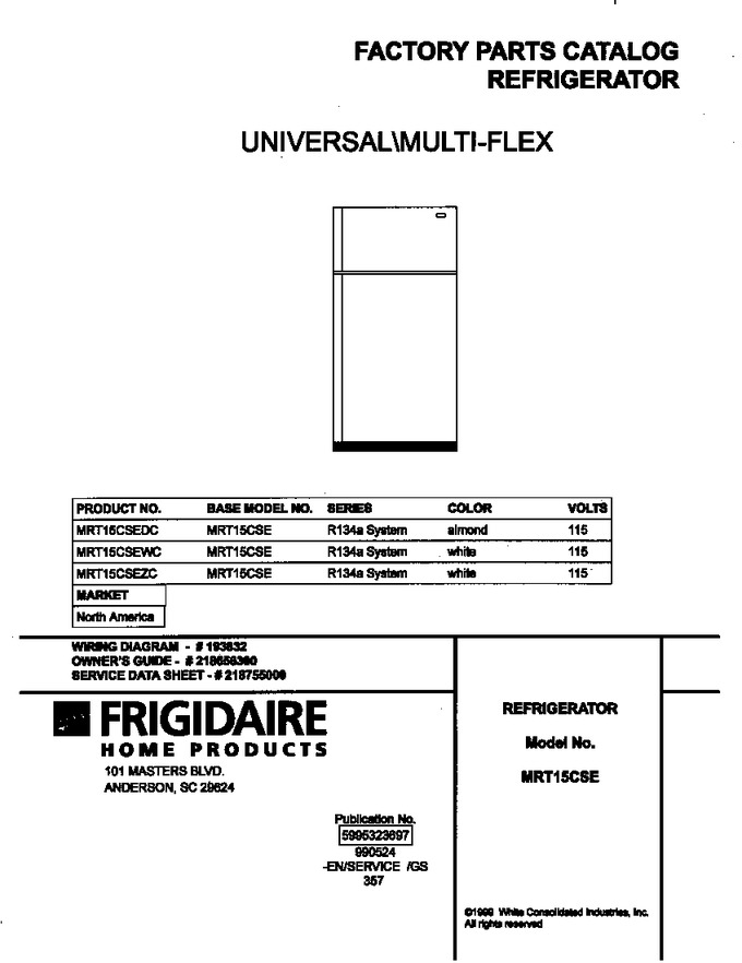 Diagram for MRT15CSEDC