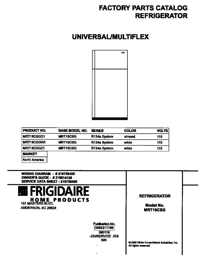 Diagram for MRT18CSGW1