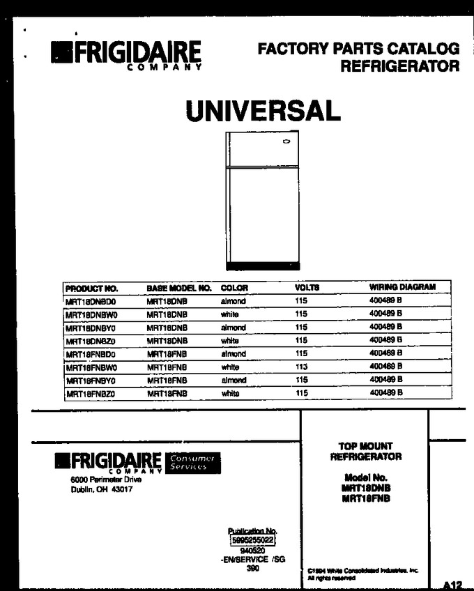 Diagram for MRT18FNBW0
