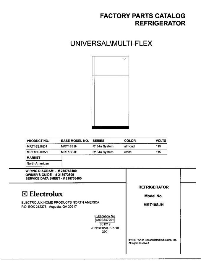 Diagram for MRT18SJHD1