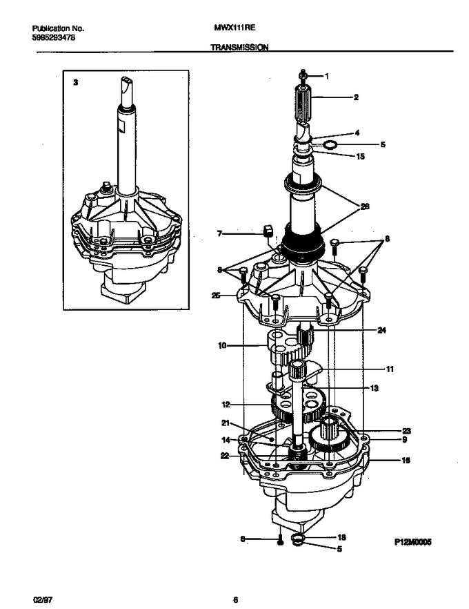 Diagram for MWX111REW1