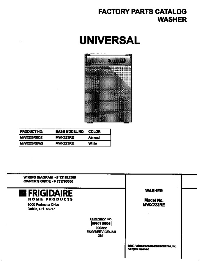 Diagram for MWX223REW2