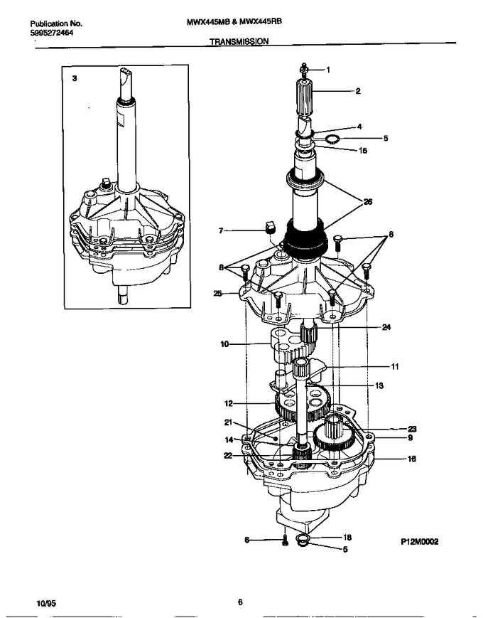 Diagram for MWX445MBW3