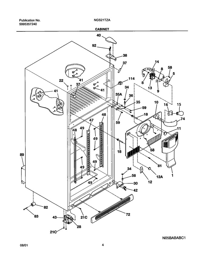 Diagram for NGS21TZAW0