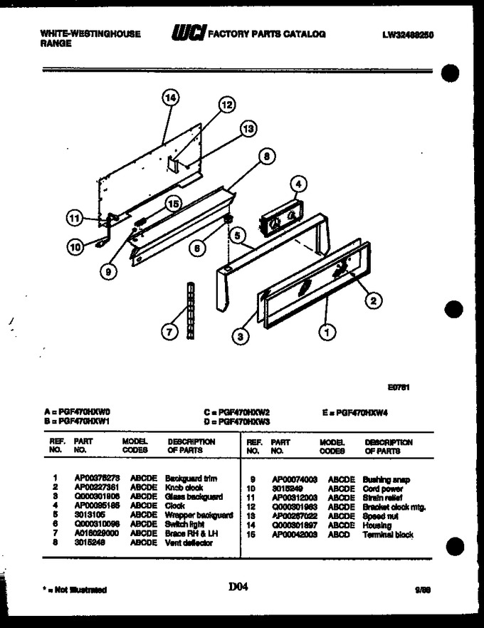 Diagram for PGF470HXD4