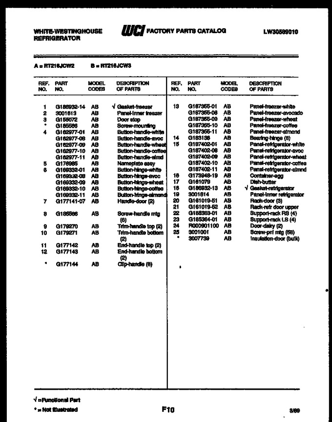 Diagram for PGF716HXW1