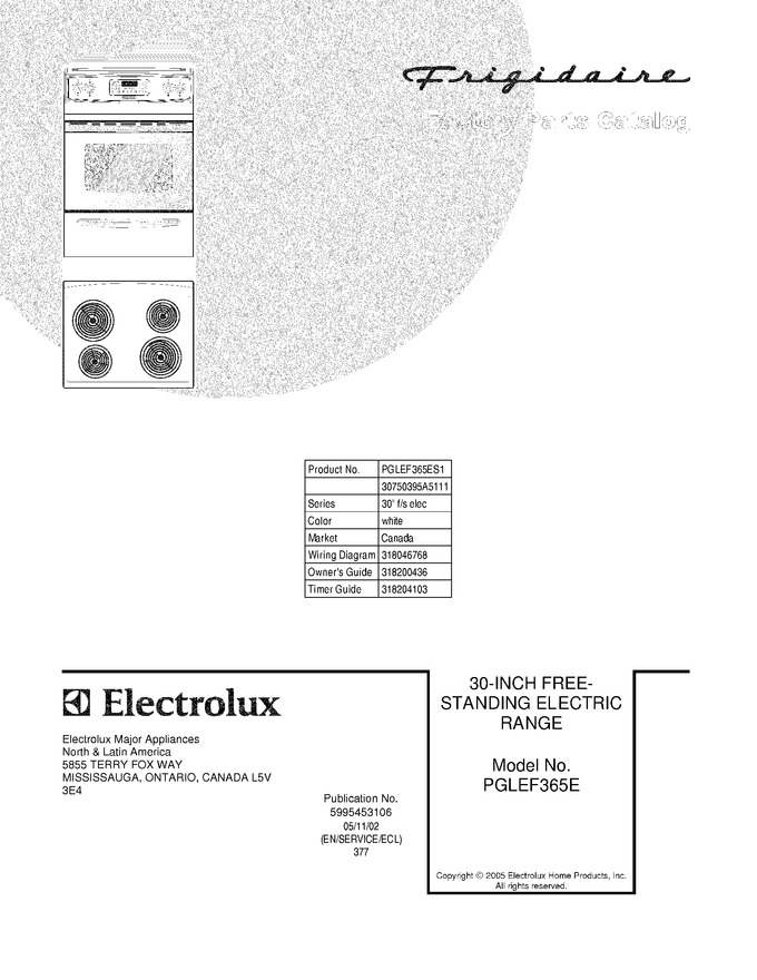Diagram for PGLEF365ES1