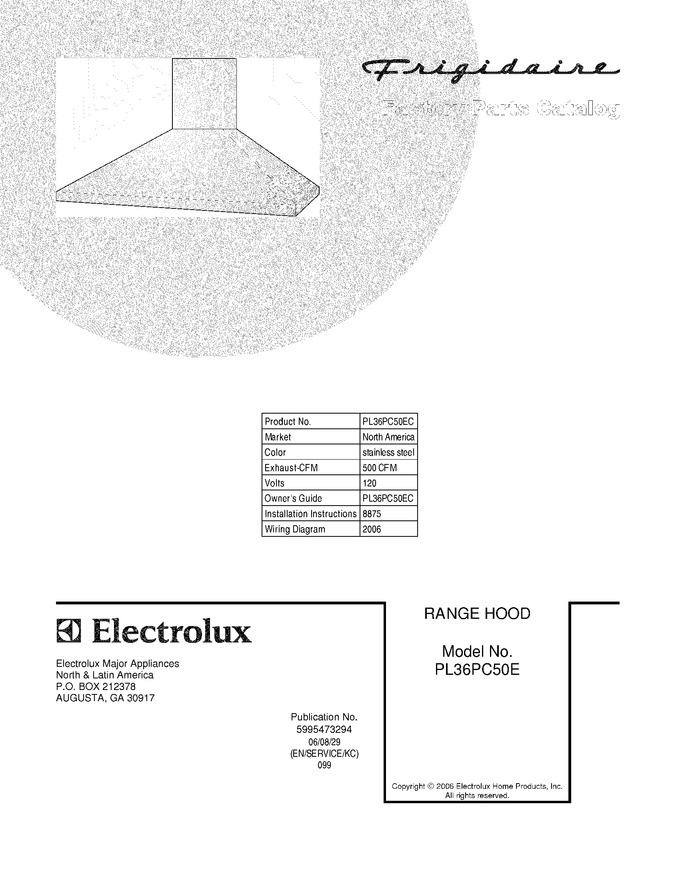 Diagram for PL36PC50EC
