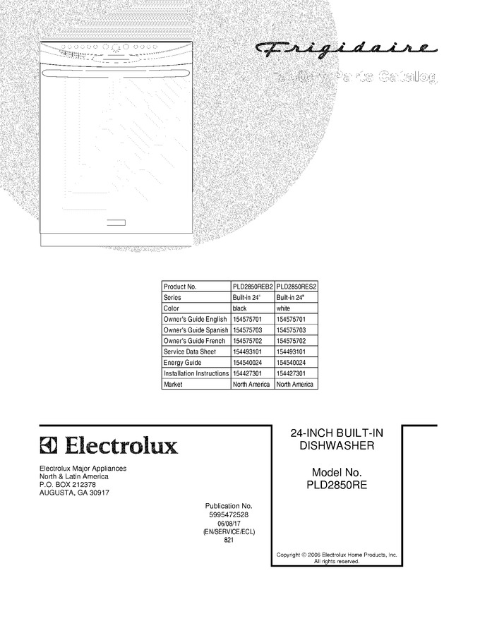 Diagram for PLD2850RES2