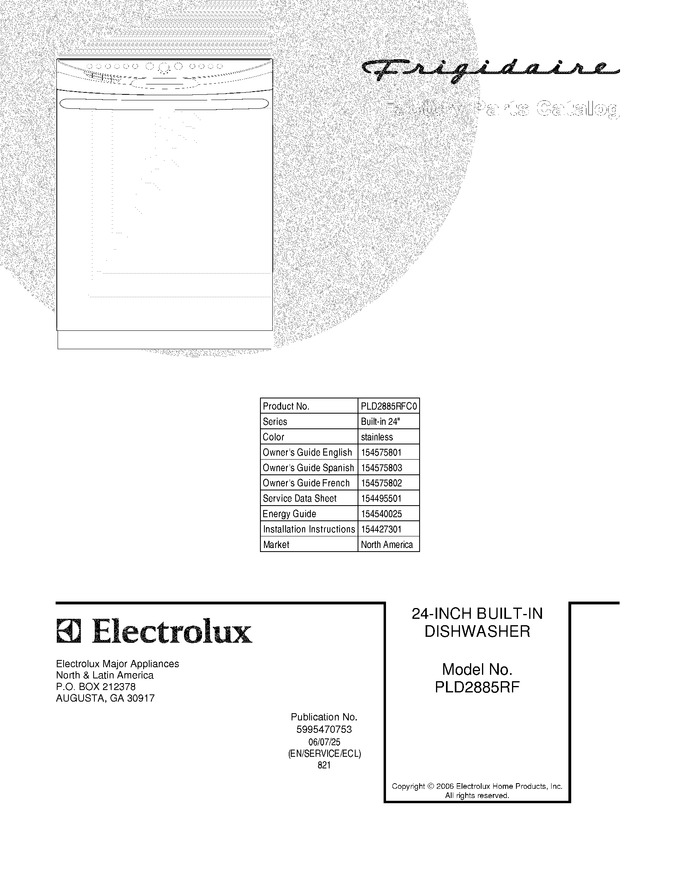 Diagram for PLD2885RFC0