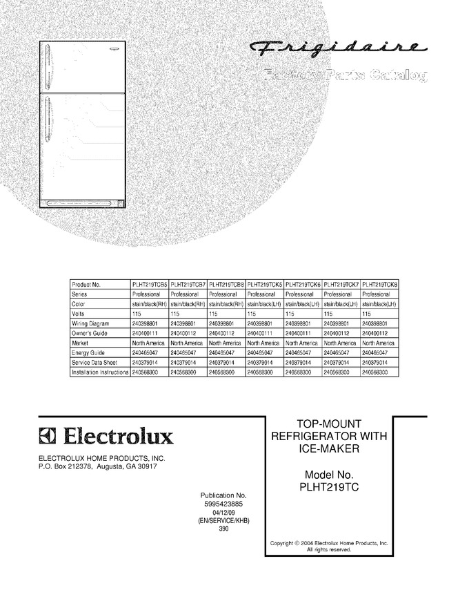 Diagram for PLHT219TCK7