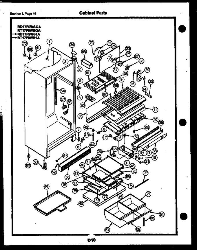 Diagram for RD17F9WSGA