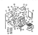 Diagram for 08 - Lower Oven, Frame, Shelves