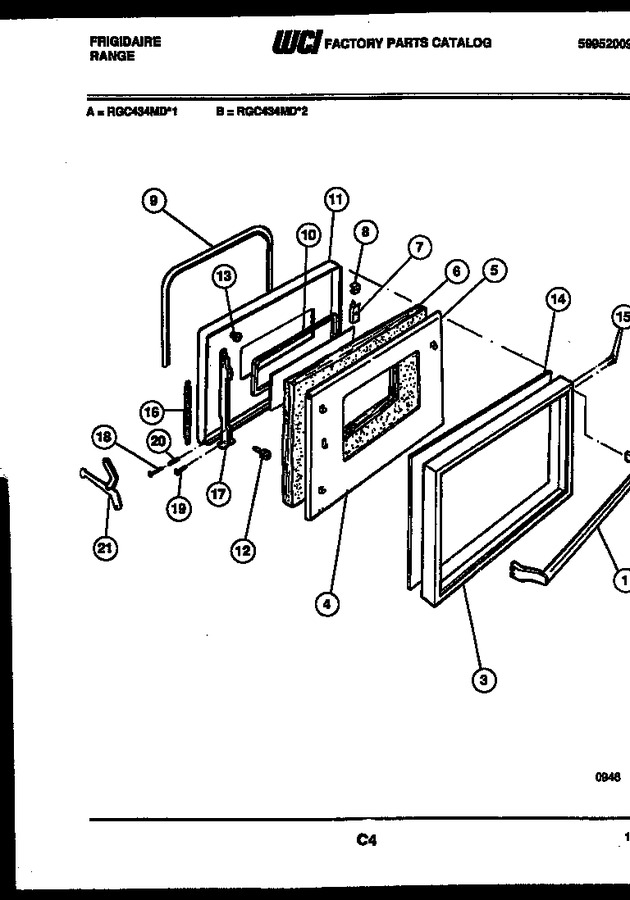 Diagram for RGC434MDW1