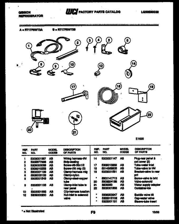 Diagram for RT17F8WT3B