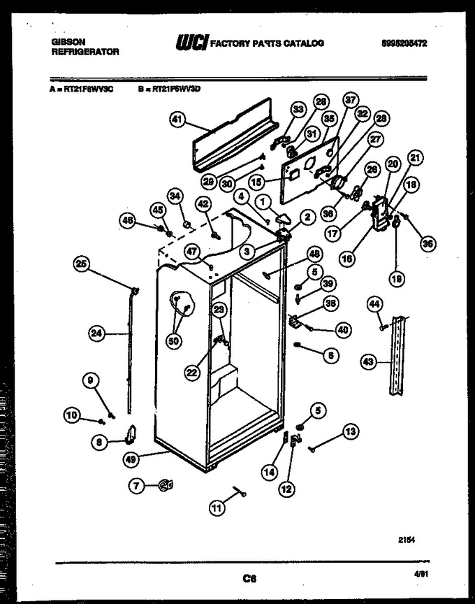 Diagram for RT21F6WV3D