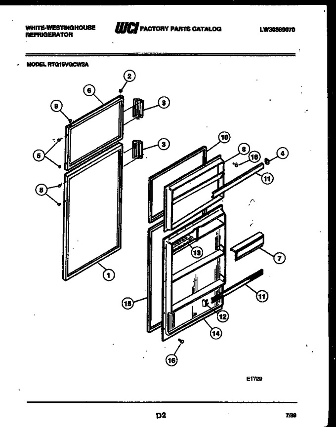 Diagram for RTG15VGCW2A