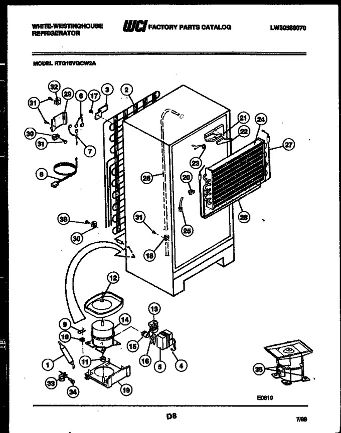 Diagram for RTG15VGCW2A