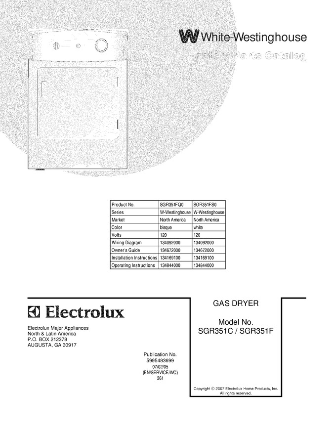 Diagram for SGR351FS0