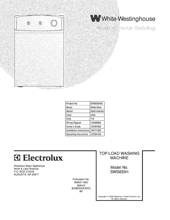 Diagram for SWS833HS0