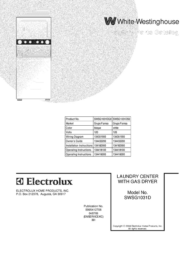 Diagram for SWSG1031DS0