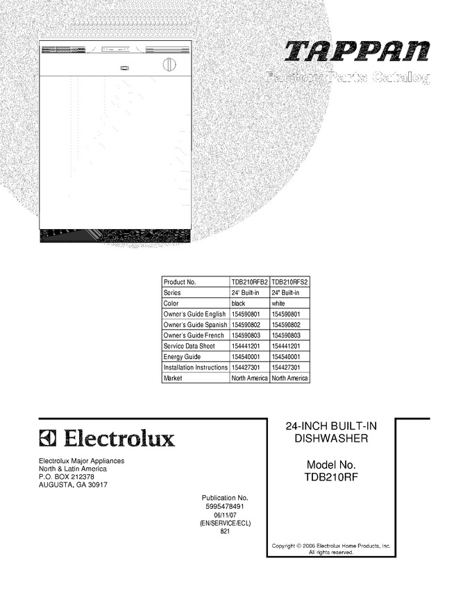 Diagram for TDB210RFB2