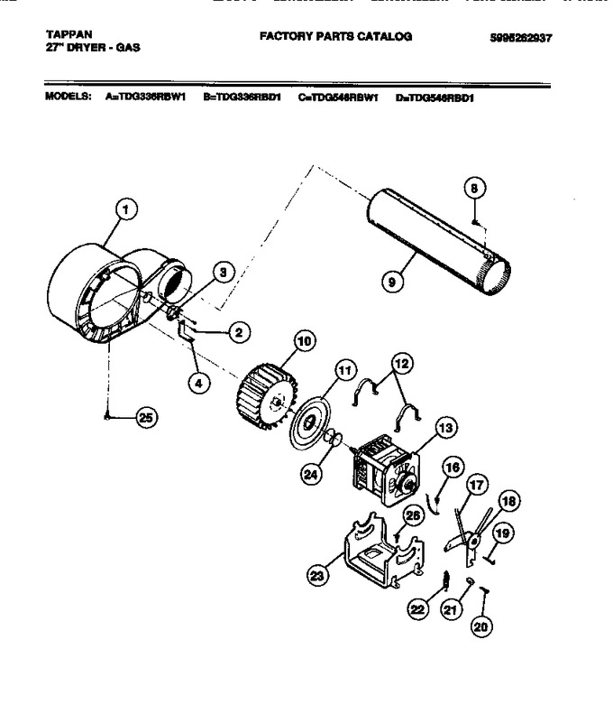 Diagram for TDG546RBD1