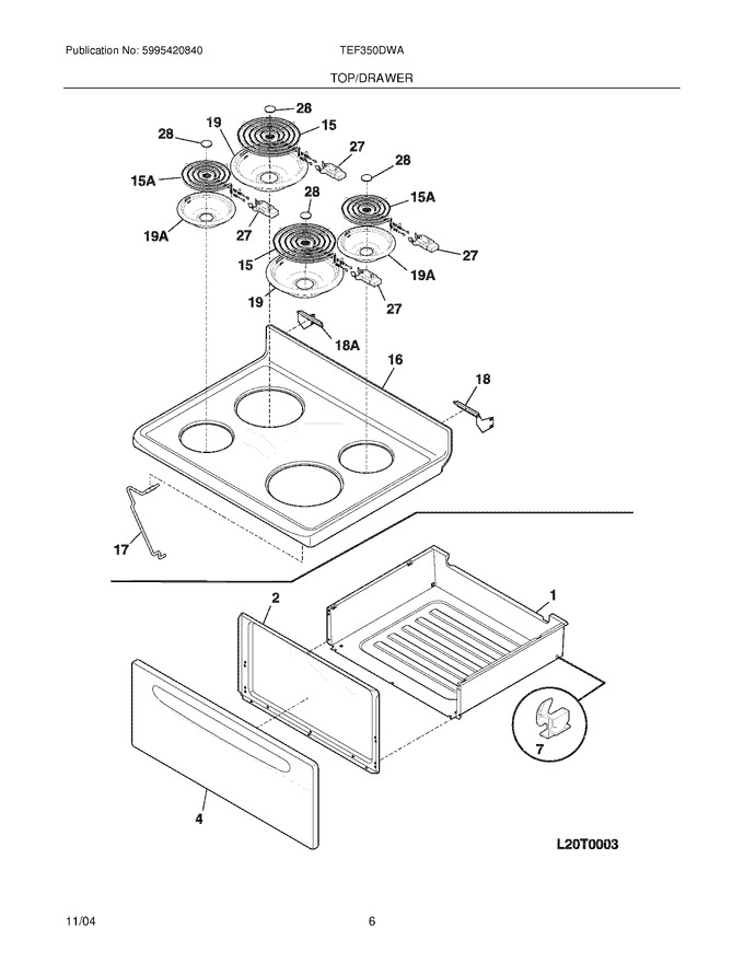 Diagram for TEF350DWA