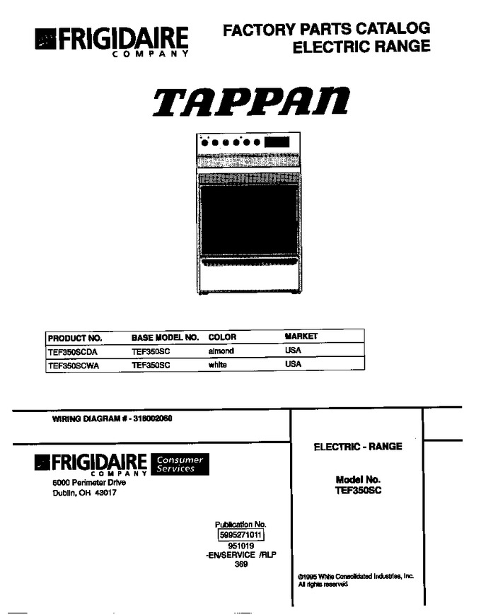 Diagram for TEF350SCDA